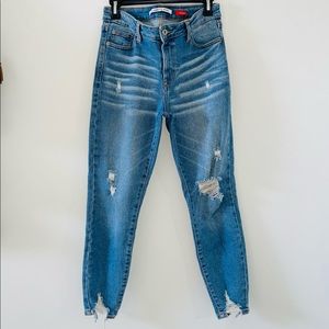 Mid-rise Ripped Skinny Jeans